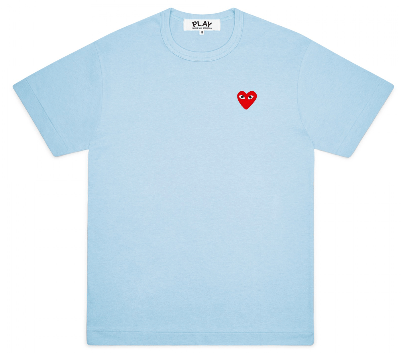 Comme-des-Garcons-Play-Bright-Red-Heart-T-Shirt-Men-Blue-1