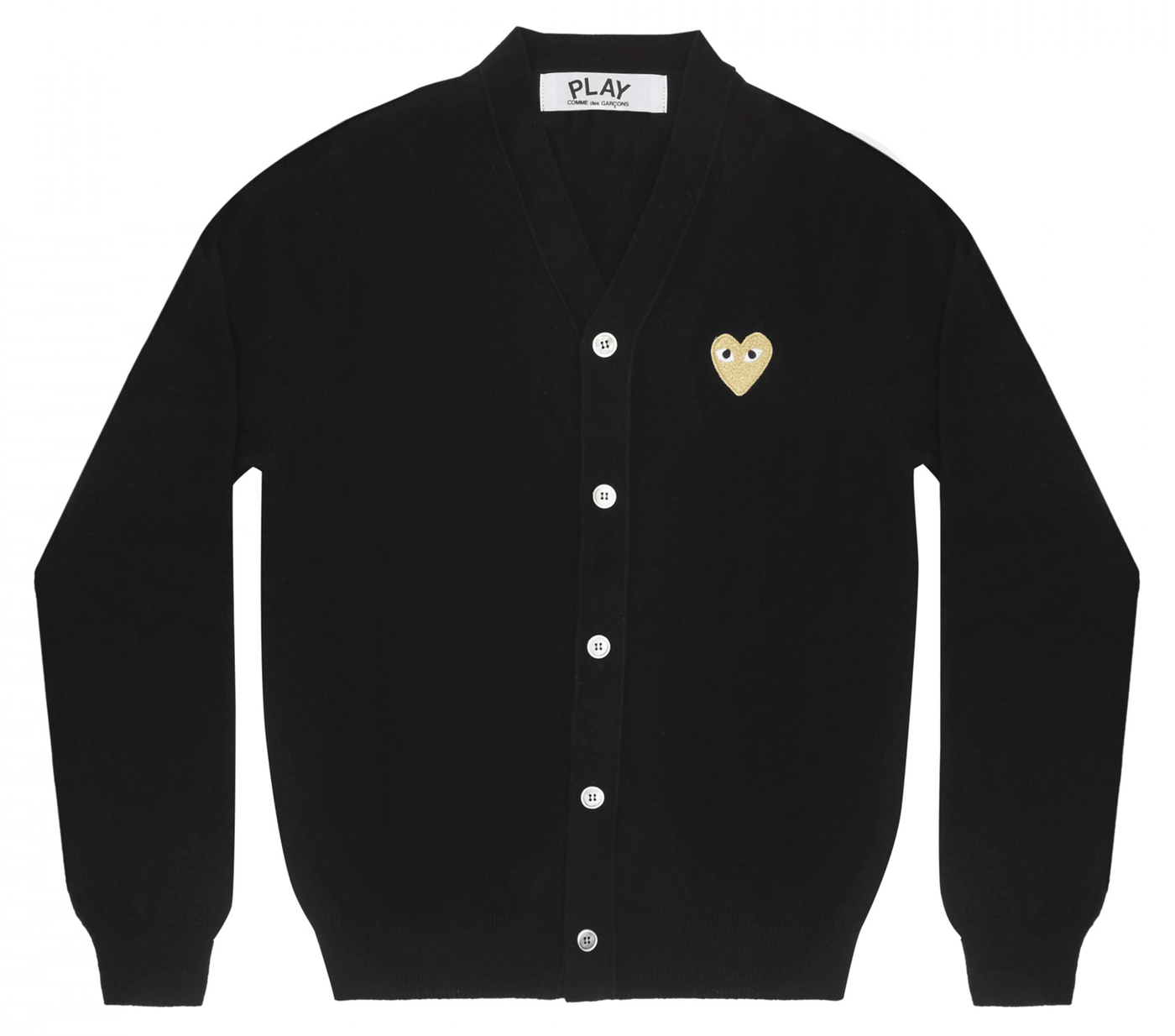 Comme-des-Garcons-Play-CDG-Gold-Heart-Cardigan-Men-Black-1