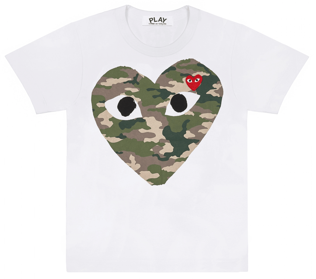 Comme-des-Garcons-Play-Camouflage-Heart-T-Shirt-Women-White-1