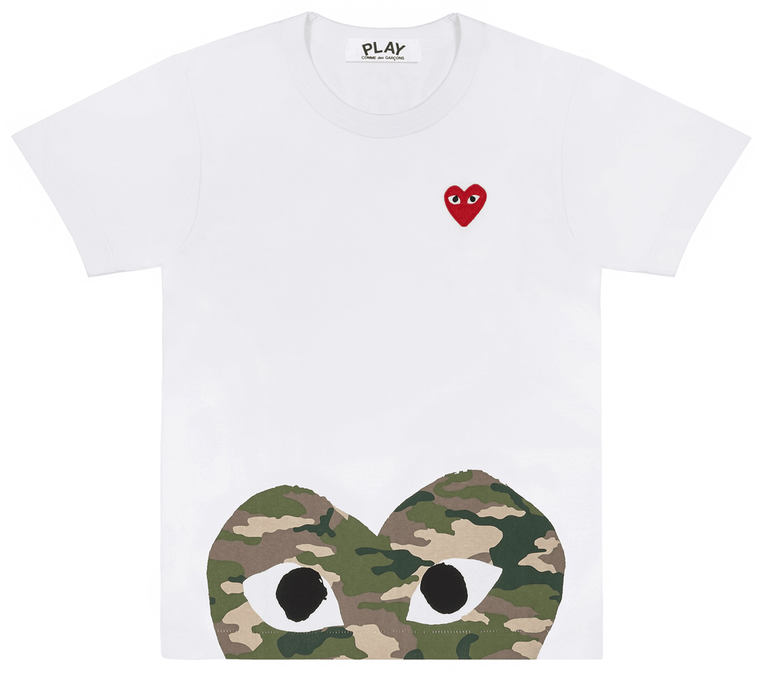 Comme-des-Garcons-Play-Camouflage-Peekaboo-Heart-T-Shirt-Men-White-1
