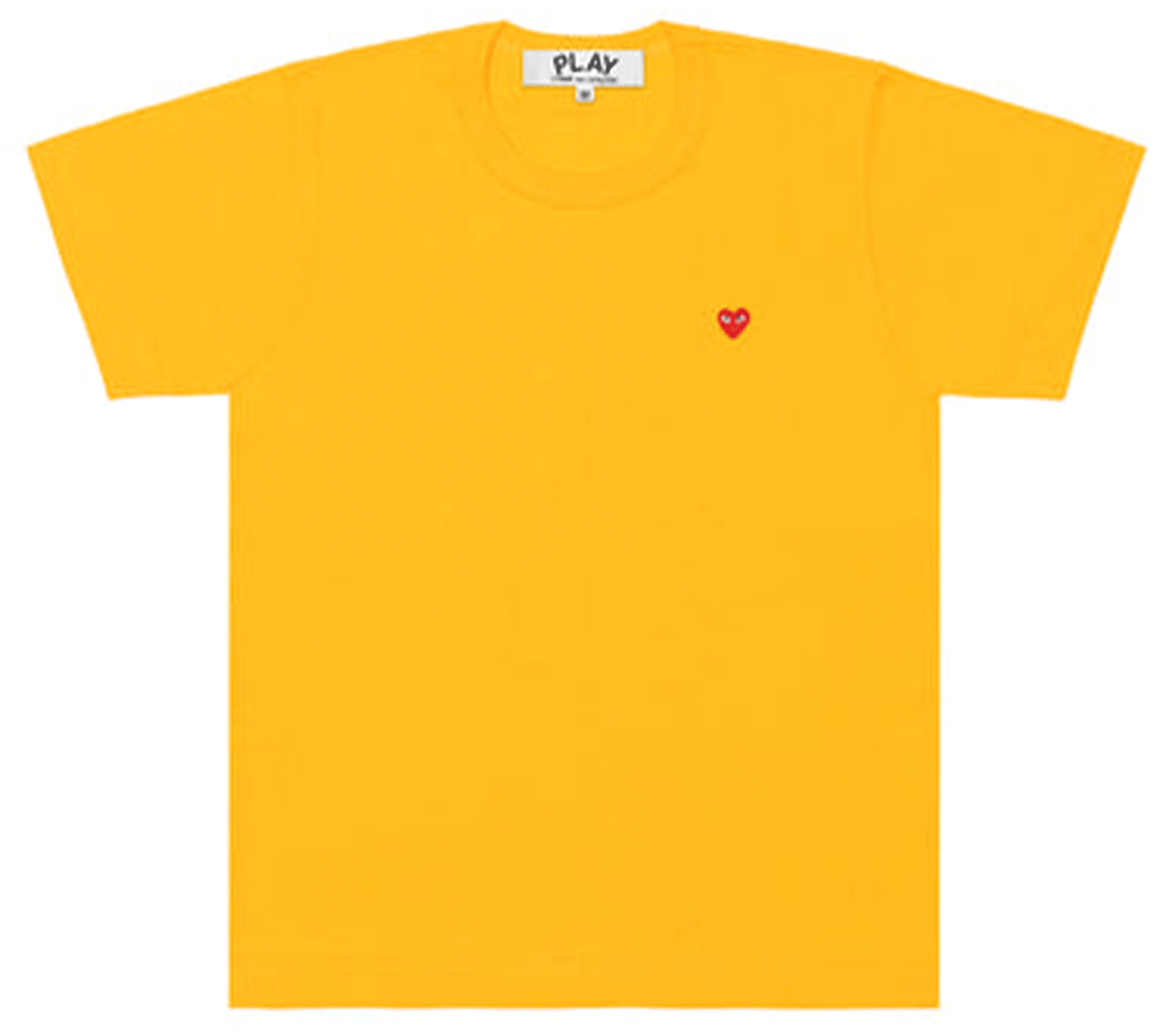 Comme-des-Garcons-Play-Comme-des-Garcons-Play-Little-Red-Heart-T-shirt-Women-Yellow-1