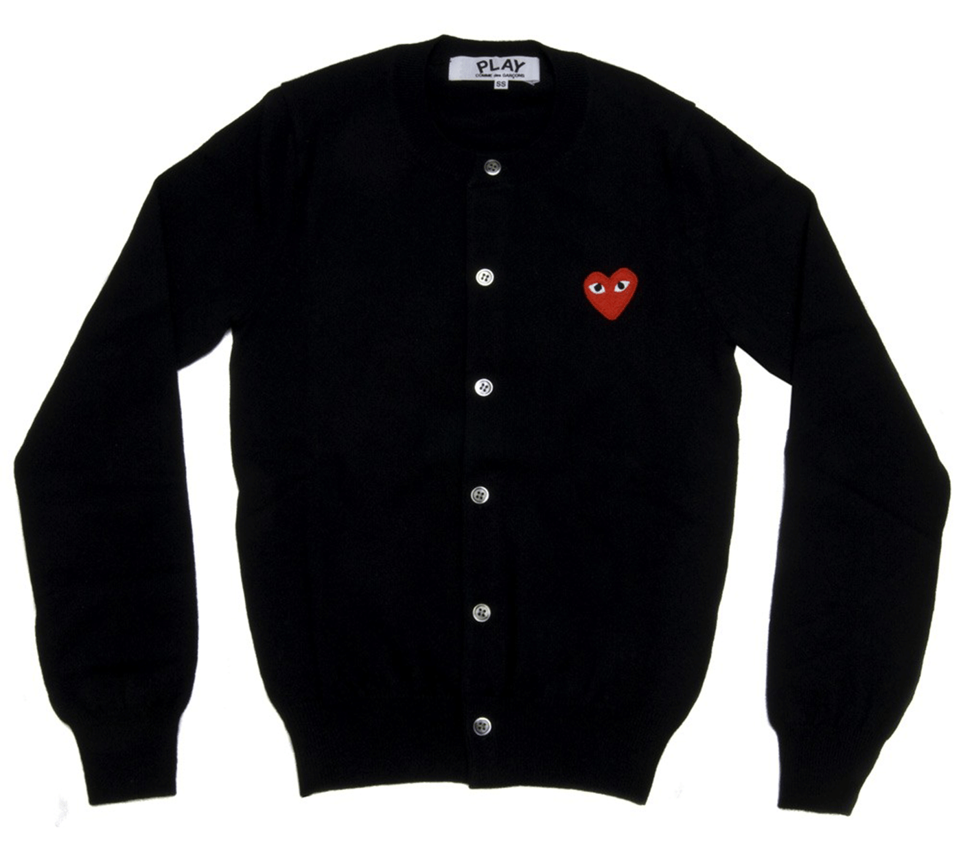 Cardigan With Red Heart Women Black Club21 Thailand