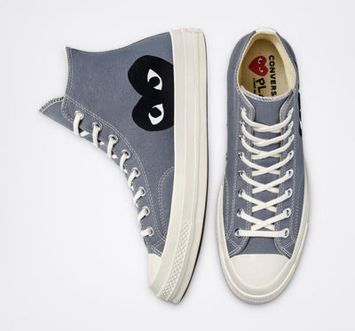 Comme-des-Garcons-Play-Converse-High-Top-Sneakers-Grey-1
