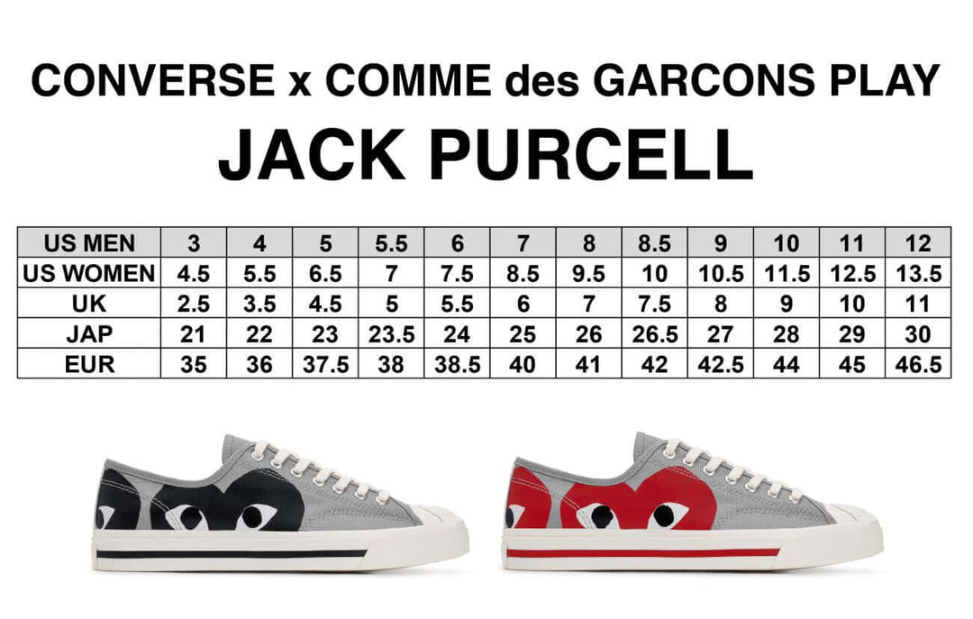 Jack purcell comme des garcons hotsell