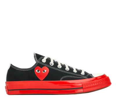 Comme-des-Garcons-Play-Converse-Low-Top-Chuck70-Red-Sole-Black-1