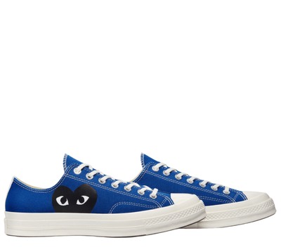 Comme-des-Garcons-Play-Converse-Low-Top-Sneakers-Blue-1