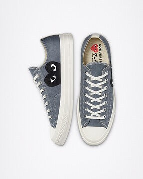 Comme-des-Garcons-Play-Converse-Low-Top-Sneakers-Grey-2