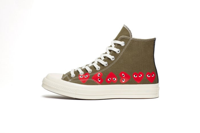 Comme-des-Garcons-Play-Converse-Multi-hearts-High-Top-Sneaker-Green-2