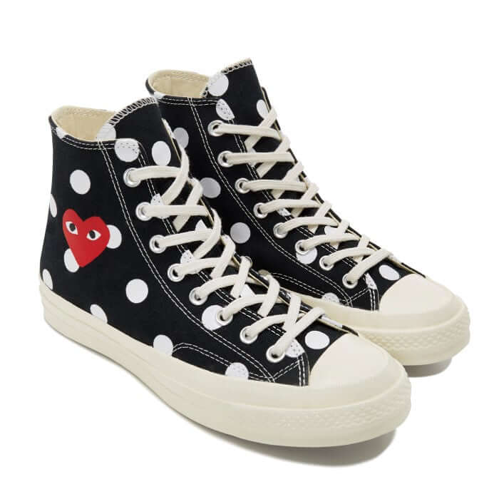 Comme-des-Garcons-Play-Converse-Polka-Dot-High-Top-Sneakers-Black-2