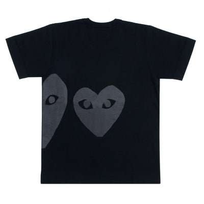    Comme-des-Garcons-Play-Double-Grey-Heart-T-Shirt-Men-Black-2