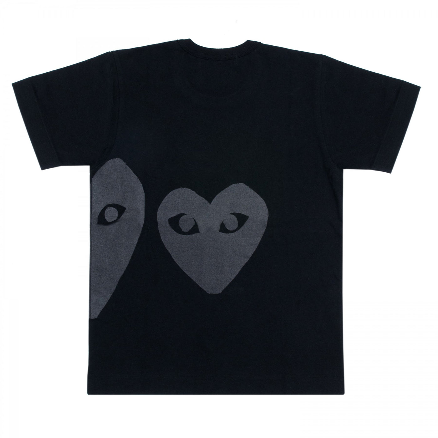    Comme-des-Garcons-Play-Double-Grey-Heart-T-Shirt-Women-Black-2