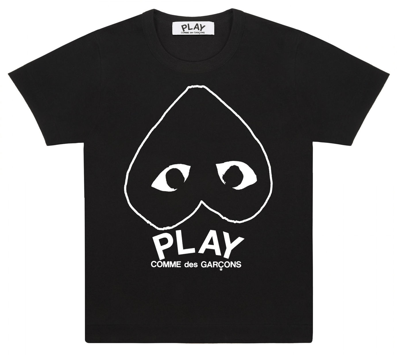 Comme-des-Garcons-Play-Inverted-Outline-Heart-T-Shirt-Women-Black-1