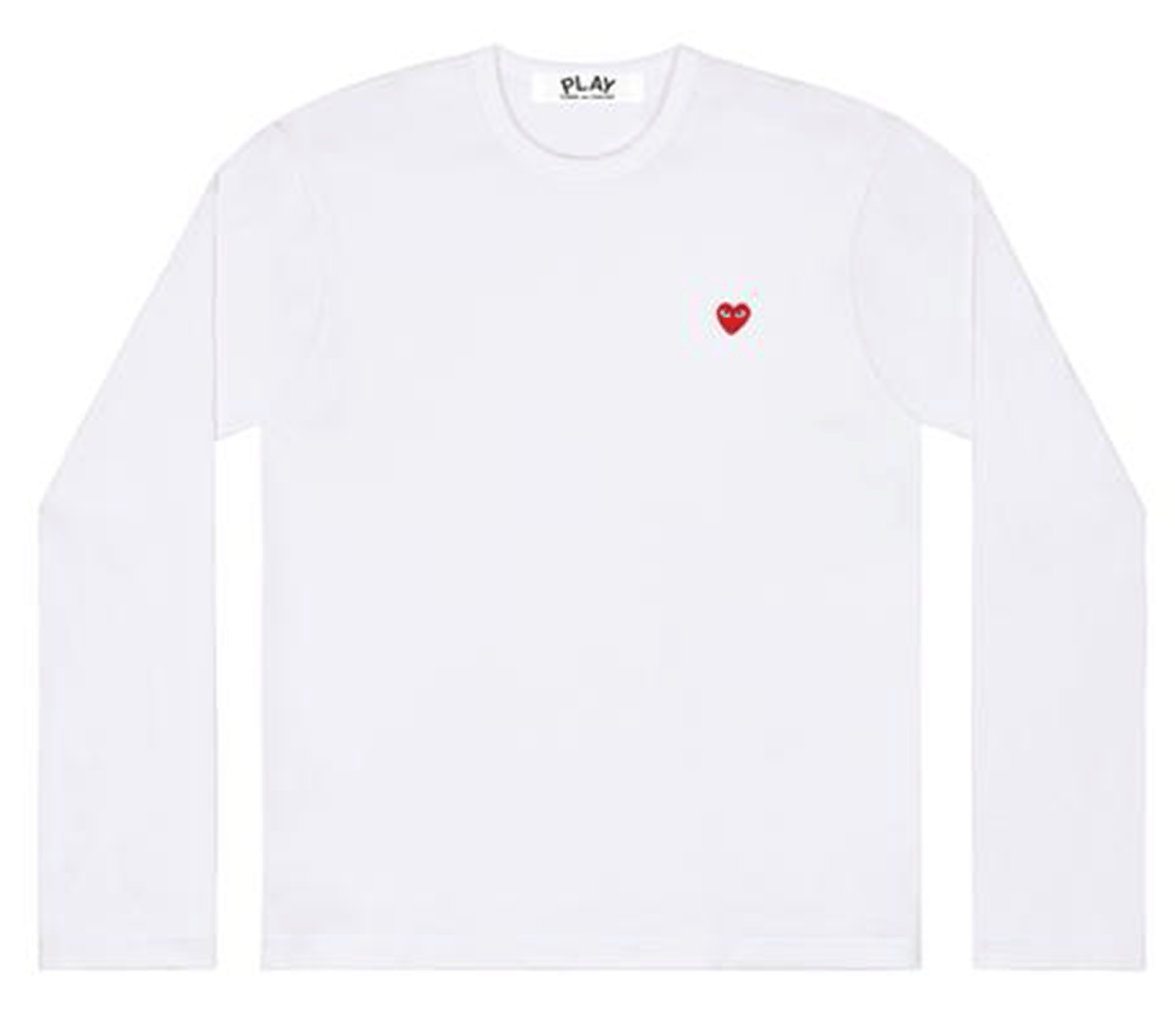 Comme-des-Garcons-Play-Little-Red-Heart-Long-sleeve-T-shirt-Men-White-1