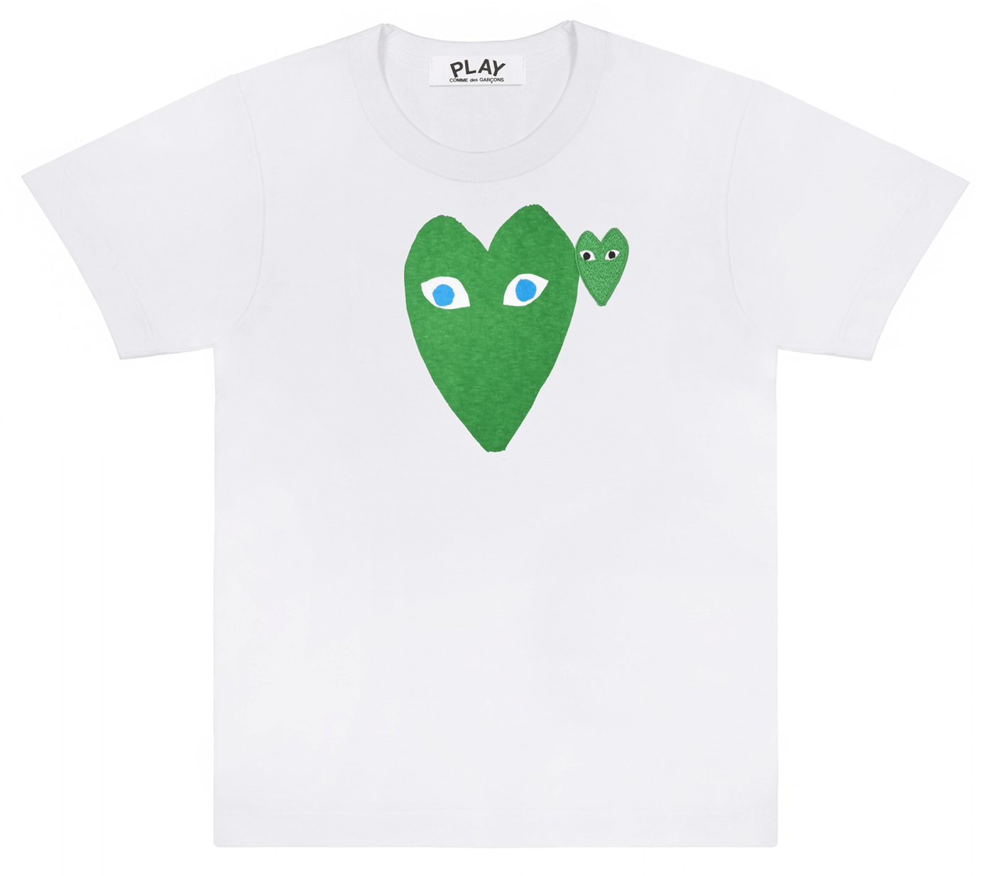 Comme-des-Garcons-Play-Long-Green-Heart-With-Blue-Eyes-T-Shirt-Men-White-1