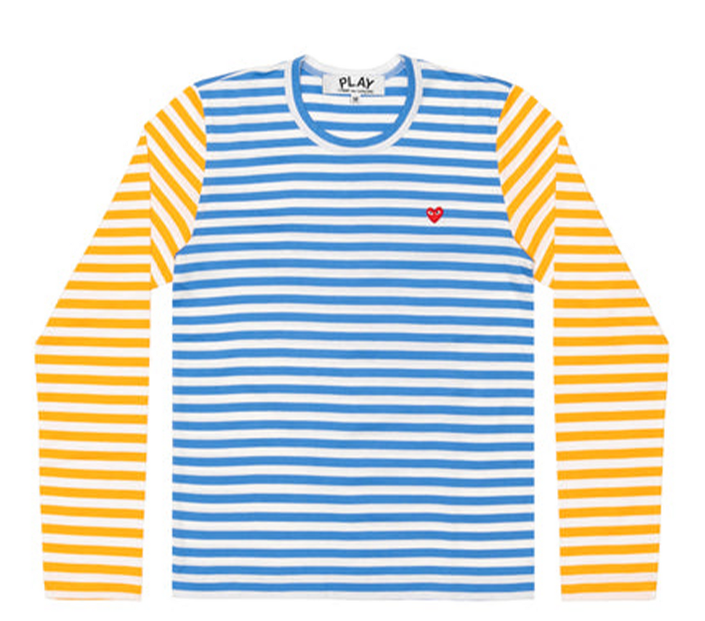 Comme des Garcons Play Long Sleeve Stripe Bi-Colour Women Blue 1