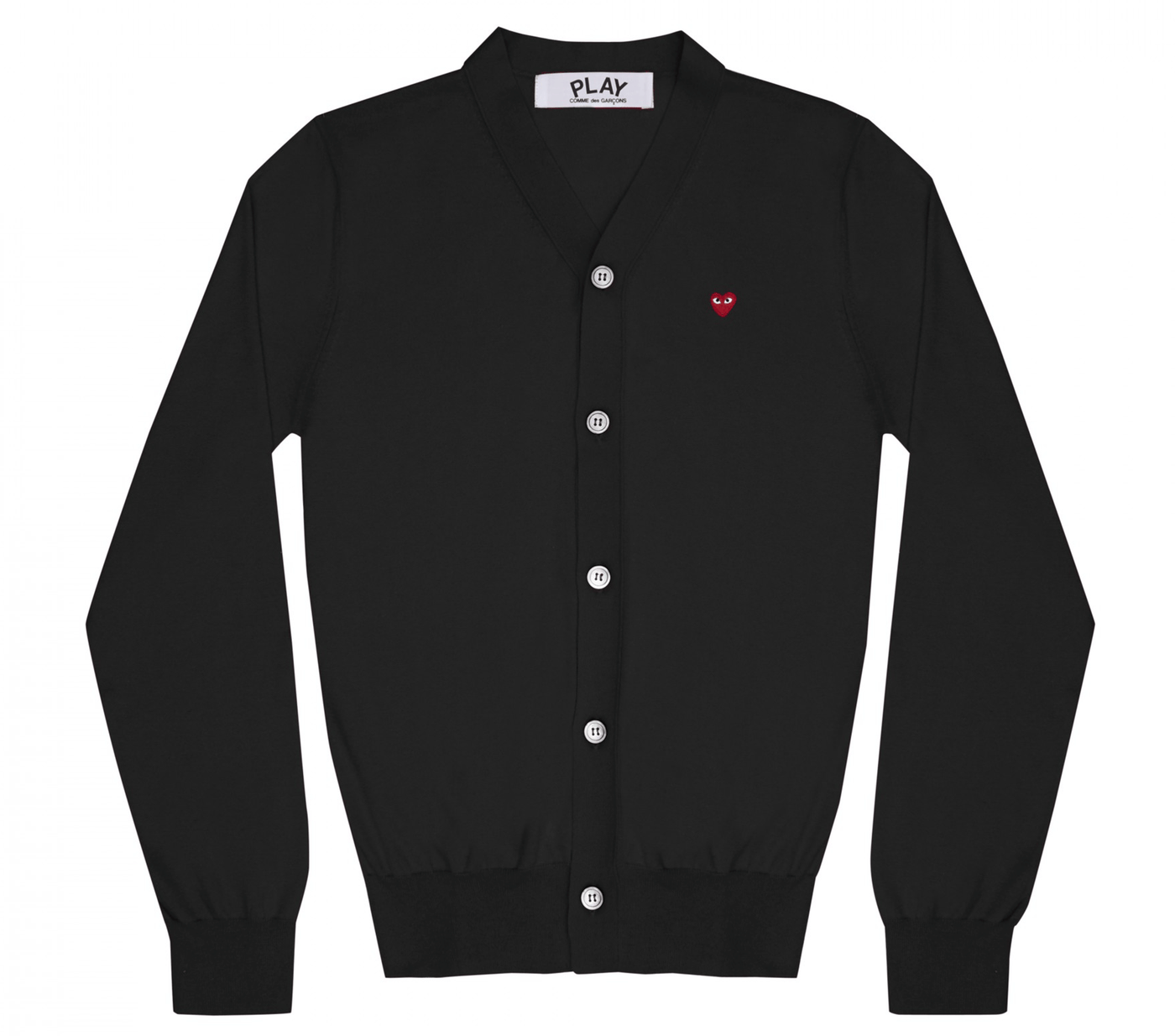 Comme-des-Garcons-Play-Men-Cardigan-Black-1