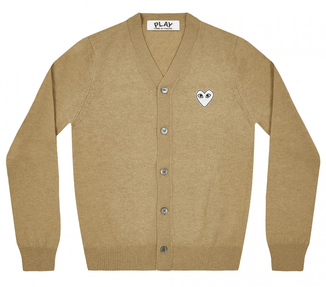 Comme-des-Garcons-Play-Men-Cardigan-Brown-1