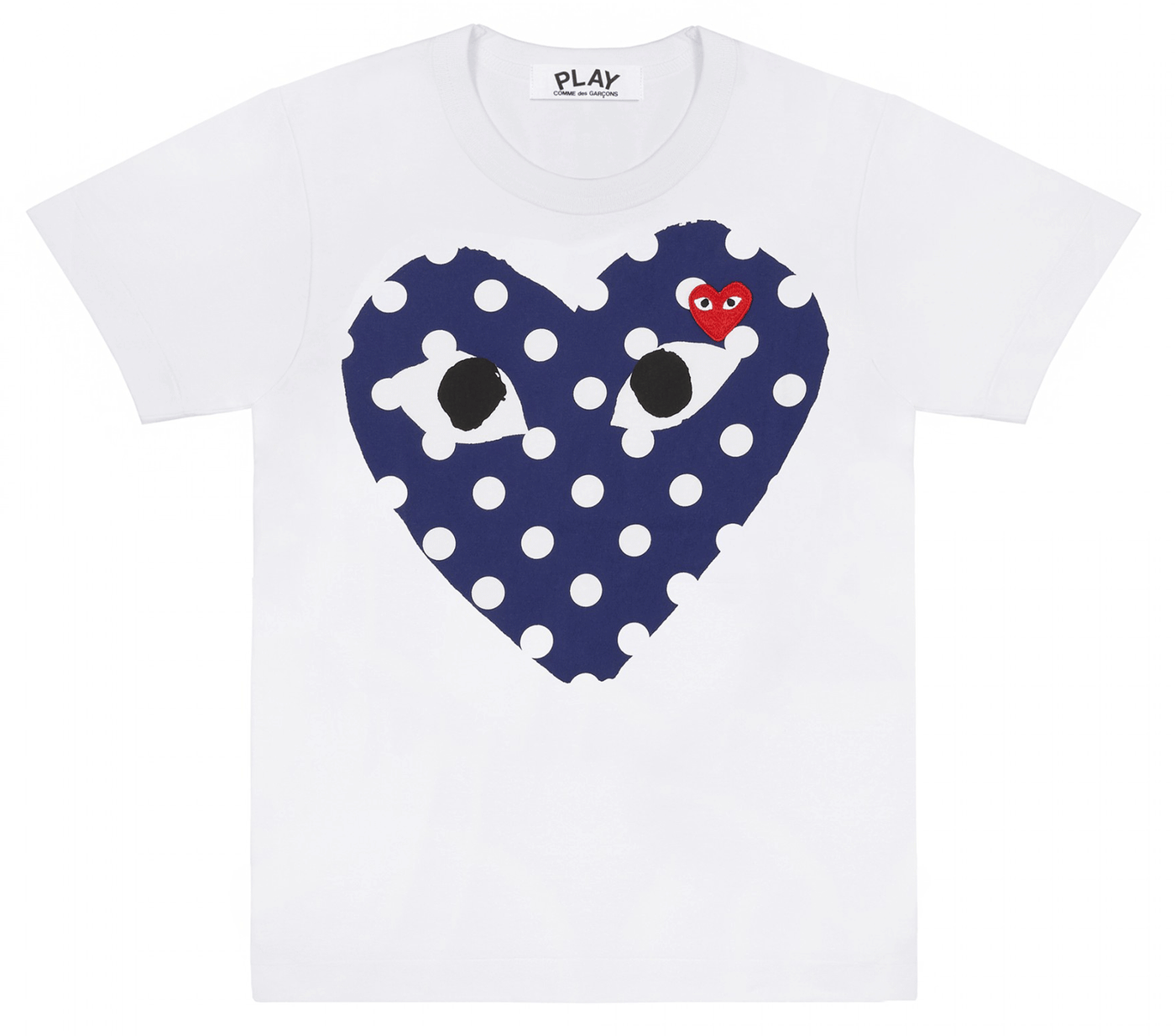 Comme-des-Garcons-Play-Polka-Dot-Big-Heart-T-Shirt-Women-White-1