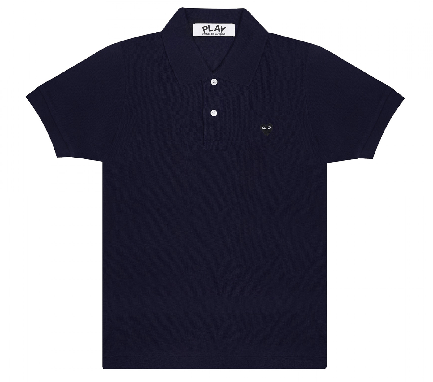 Comme-des-Garcons-Play-Polo-Shirt-with-Little-Black-Emblem-Men-Blue-1