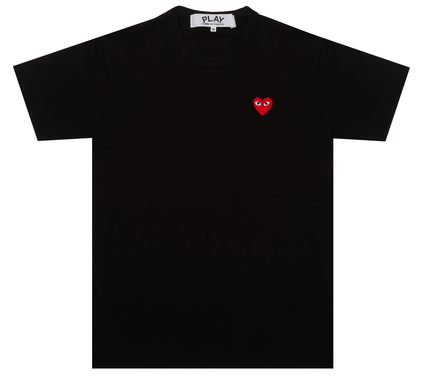 Comme-des-Garcons-Play-Red-Emblem-T-shirt-Women-Black-1