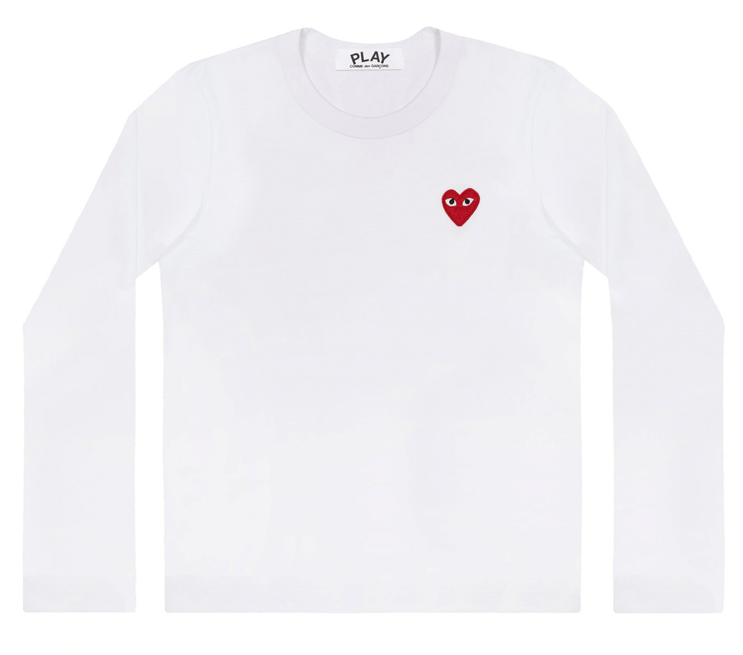 Comme-des-Garcons-Play-Red-emblem-Sweater-Women-White-1