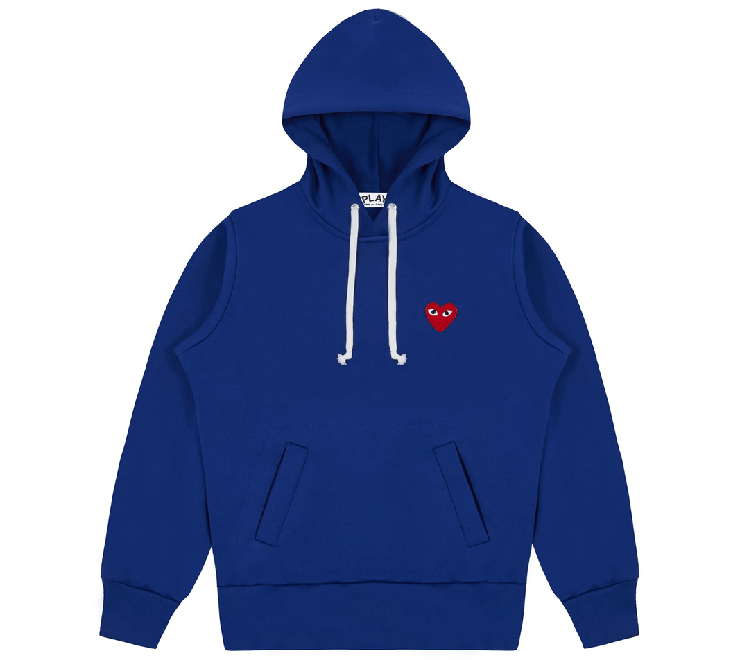 Comme-des-Garcons-Play-Sweatshirt-With-Red-Emblem-Women-Blue-1