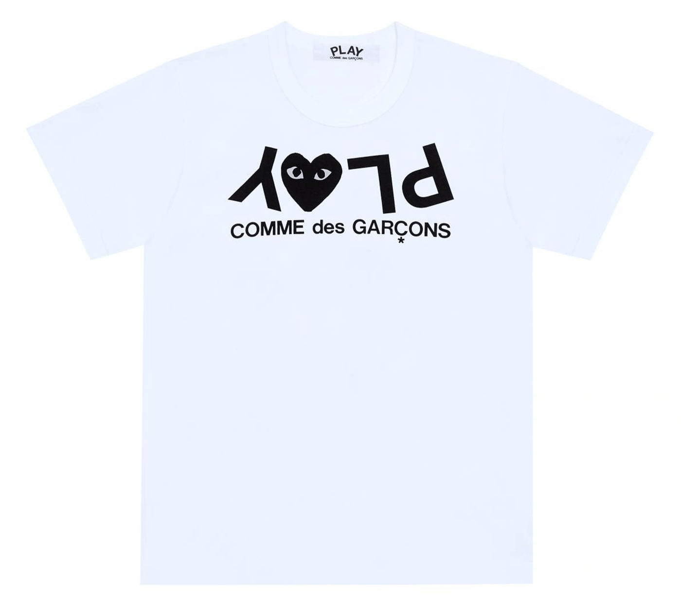 Comme-des-Garcons-Play-T-Shirt-with-Black-Invert-Logo-Print-Women-White-1