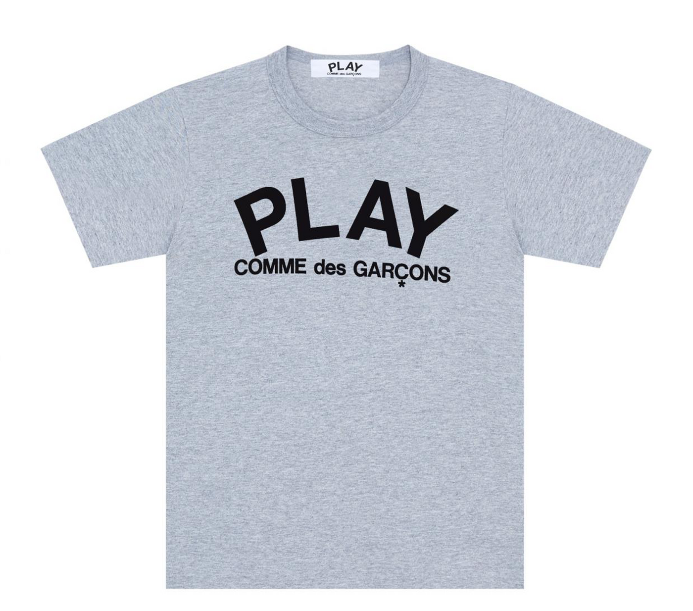 Comme des Garcons Play T-Shirt With Black Logo Print Men Grey 1