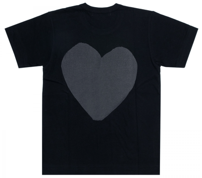 Comme-des-Garcons-Play-T-Shirt-with-Laminated-Logo-Print-Men-Black-2