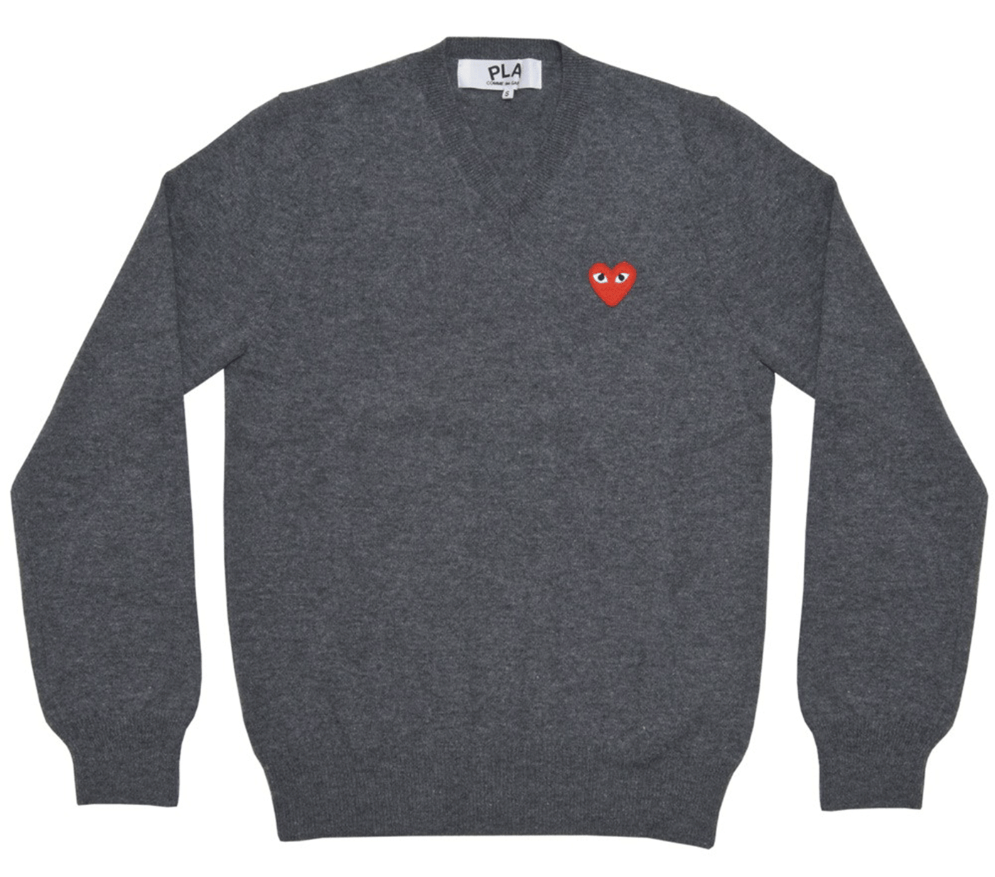 Sweater With Red Heart Men Grey Club21 Thailand