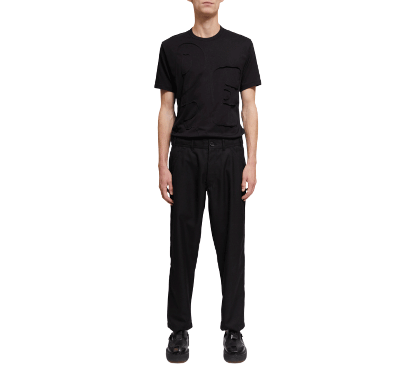Comme-des-Garçons-Shirt-Comme-Des-Garcons-Wool-Pants-Black-1