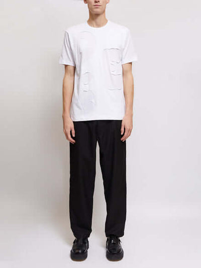 Comme-des-Garcons-Shirt-Lettering-applique-Cotton-Tee-White-4
