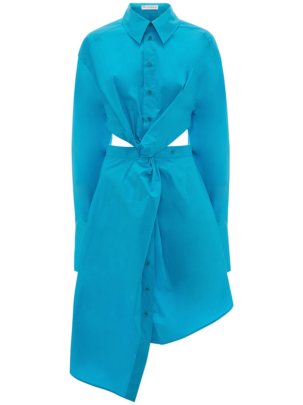    JWAnderson-AsymmetricShirtDress-Blue-1