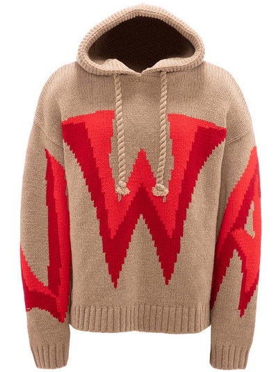        JWAnderson-GothicLogoChunkyHoodie-Brown-1