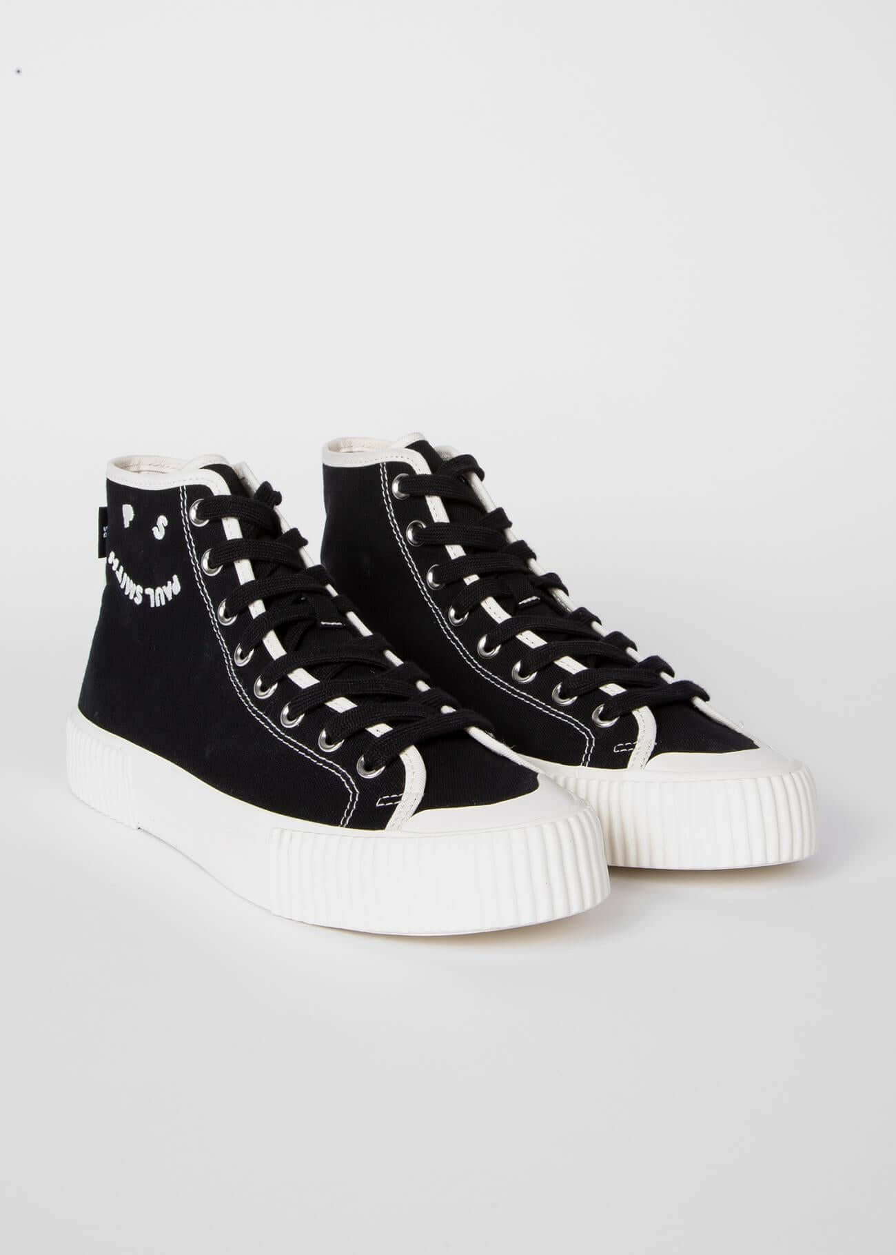 PS Paul Smith Men Canvas 'Kibby' Sneakers Black 3