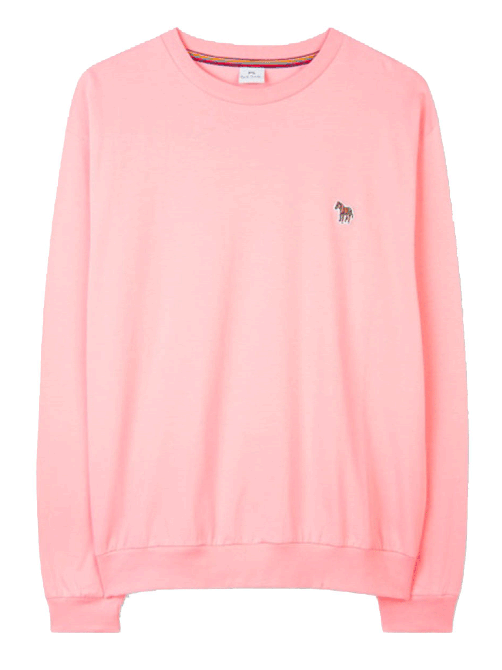 PS Paul Smith Womens Long Slv Zebra T-Shirt Pink 1
