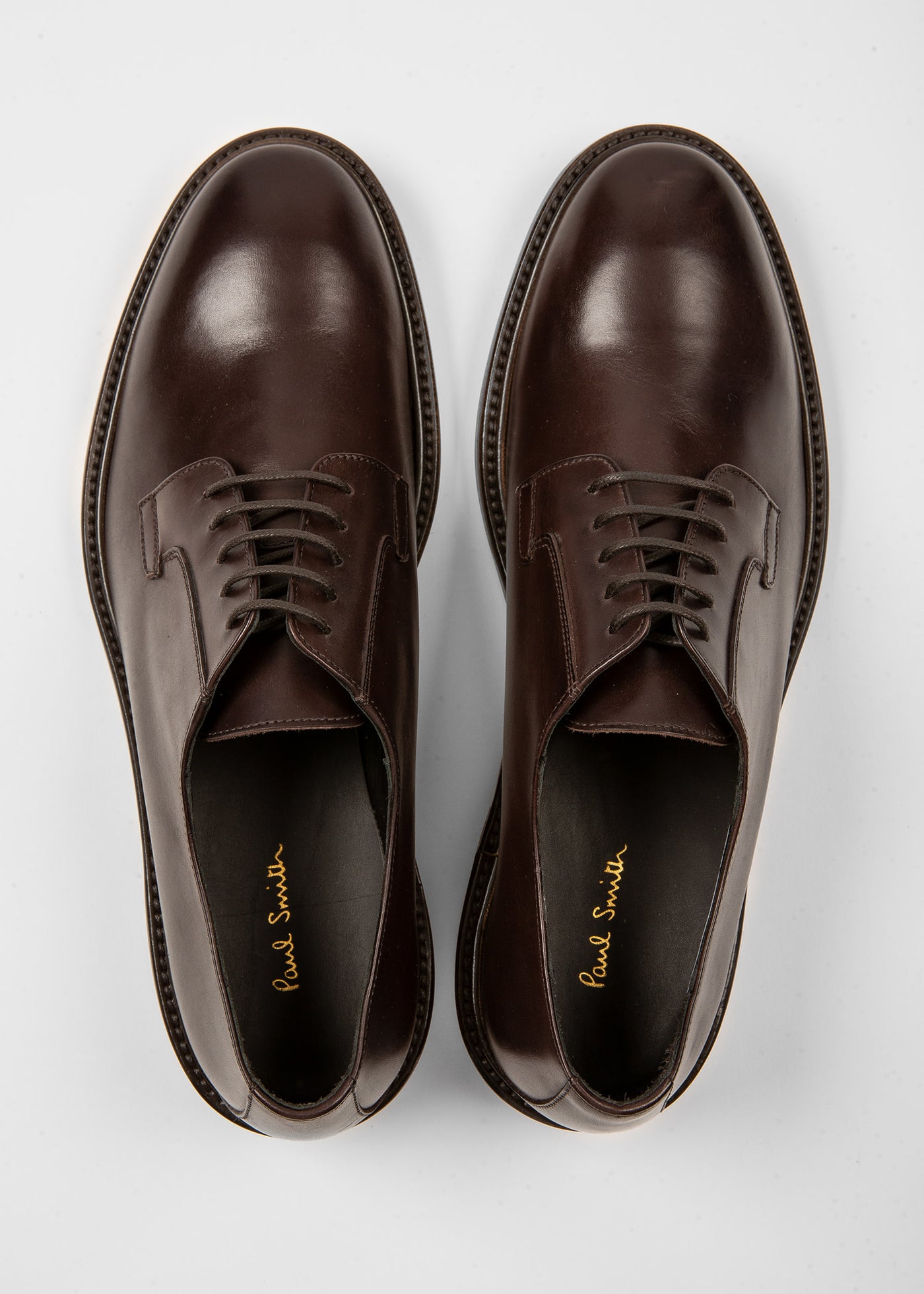 PS Paul Smith Men Leather 'Philip' Shoes (Chocolate Brown) 2