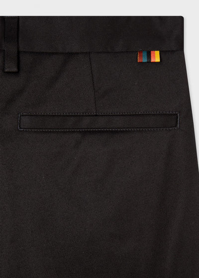Paul Smith  Men Slim-Fit Cotton-Stretch Chinos (Black) 3