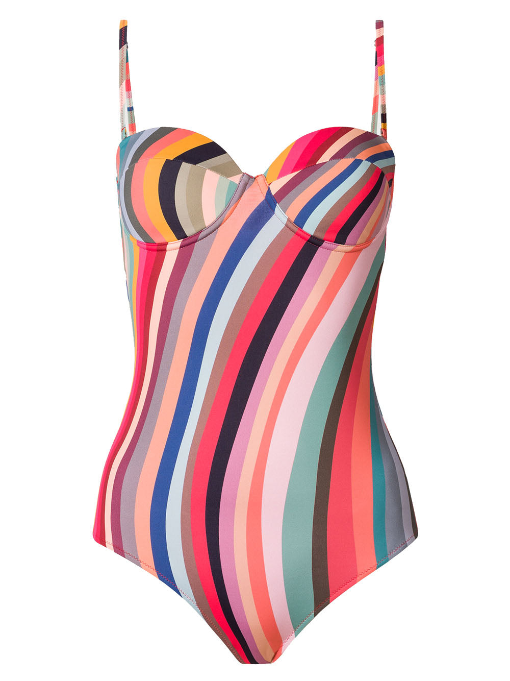 Women 'Swirl' Print Wrap Bandeau Swimsuit
