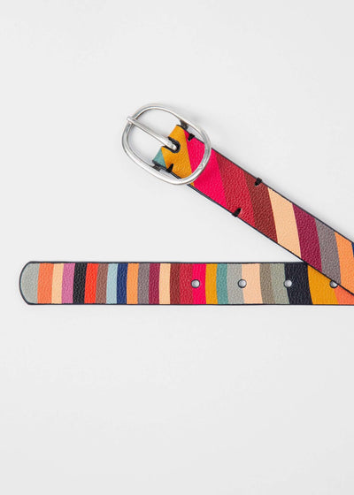 Paul Smith Women 'Swirl' Reversible Leather Belt 3