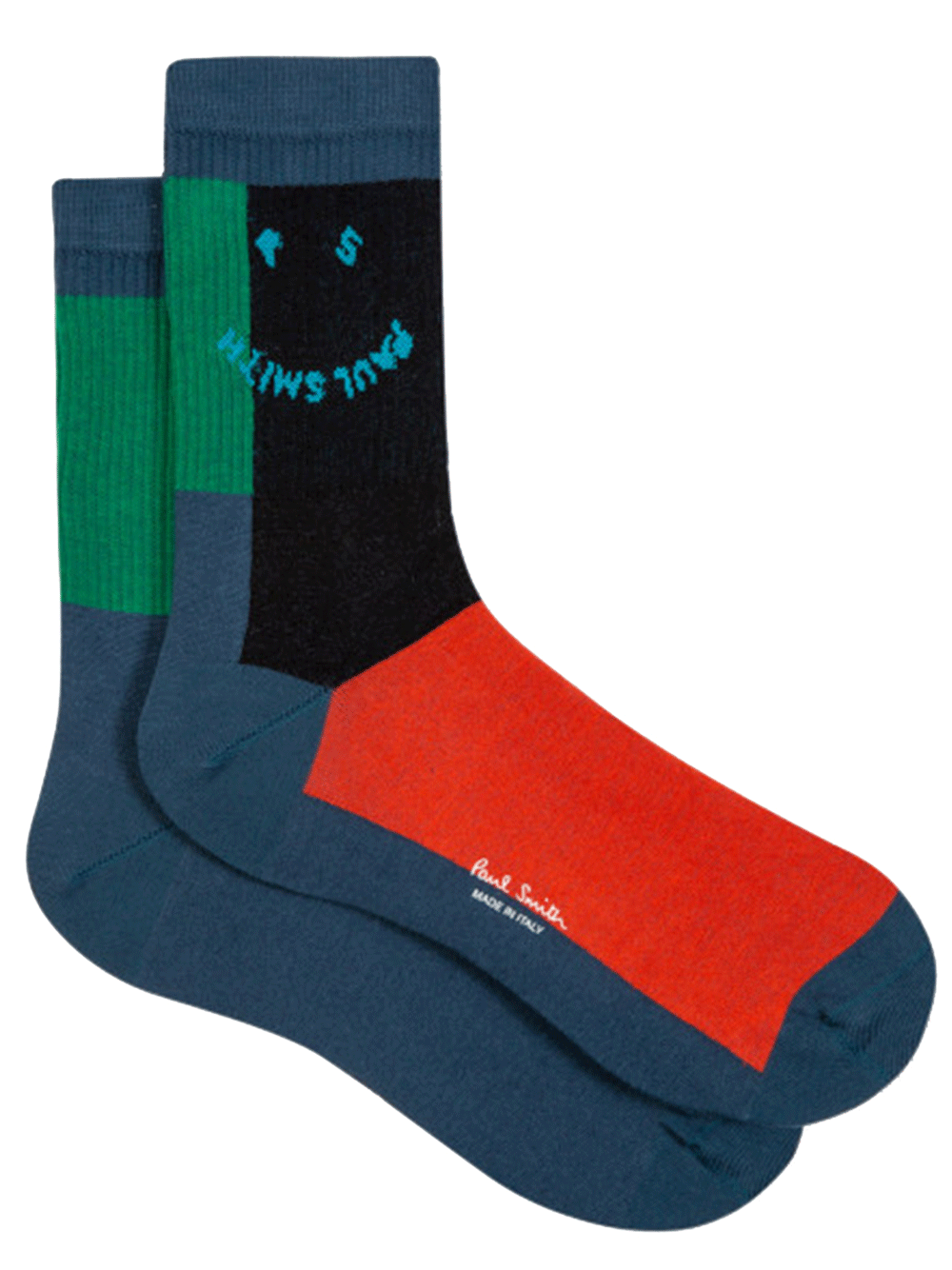 Paul Smith MEN SOCK BLOCK PS FACE Green 1