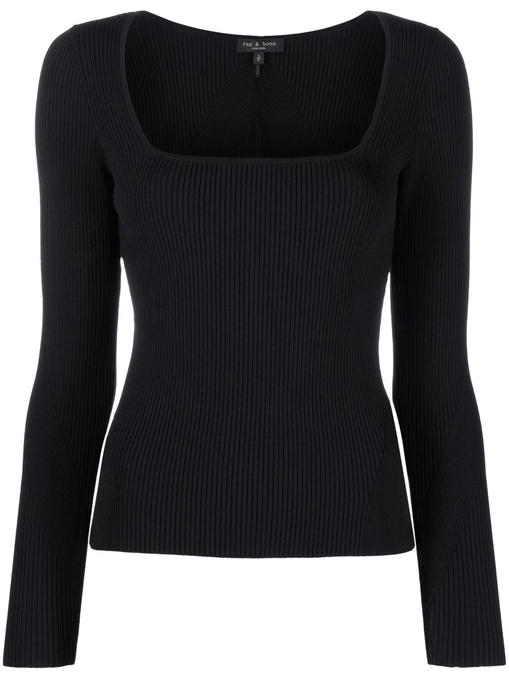 Rag-&-Bone-Asher-Square-Neck-Long-Slee-Black-1