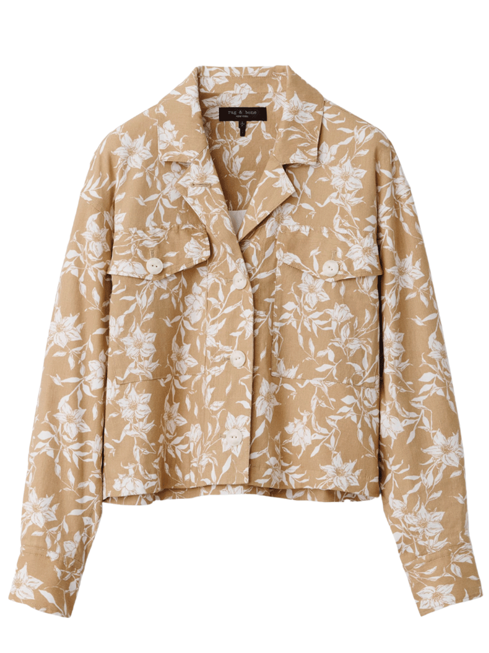 Rag-&-Bone-Jessie-Printed-Linen-Shirt-Beige-1
