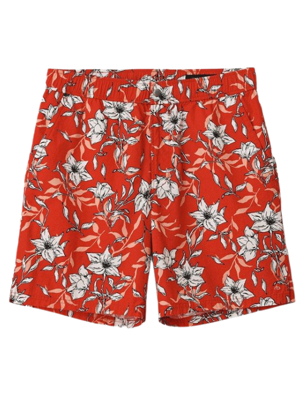 Rag-&-Bone-Perry-Pull-On-Printed-Short-Red-1