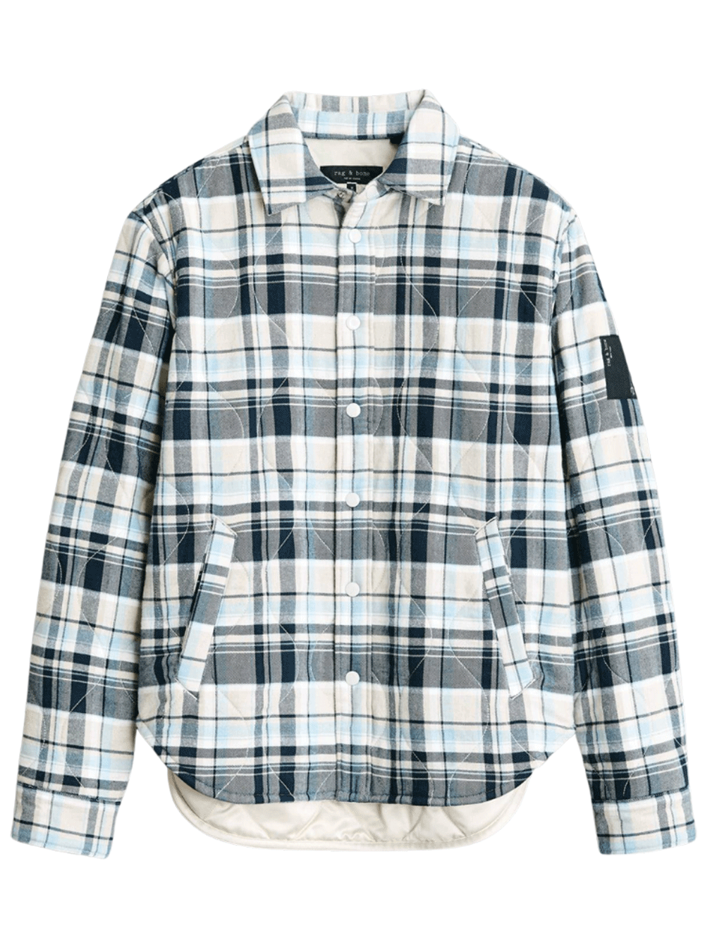 Rag-&-Bone-Products-Flannel-Padded-Dane-Shirt-Black-1