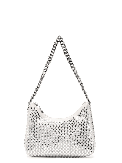 STELLA-McCARTNEY-Mini-Zip-Shoulder-Bag-Hotfi-Silver-1