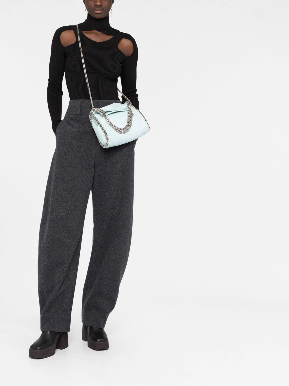 Stella McCartney Falabella Mini Tote Bag Light Blue 2