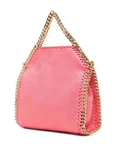Falabella Tiny Tote Bag with Gold Color Chain (Pink)