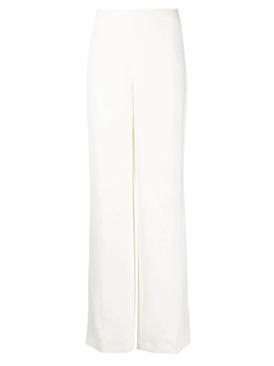 Low Rise Slim Leg Tailored Trousers (White)