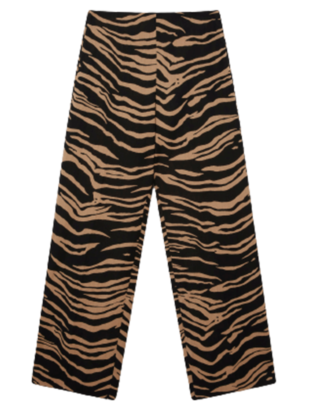 Tiger Print Tailored Straight Leg Trousers